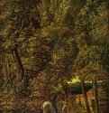 Лесной пейзаж со св. Георгием, поражающим дракона. 1510 - Forest Landscape with St.. George Killing the Dragon. 151028,2 x 22,5 смПергамент на липовом деревеВозрождениеГерманияМюнхен. Старая ПинакотекаДунайская школа